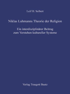 cover image of Niklas Luhmanns Theorie der Religion